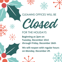 Gleamns offices will be closed
