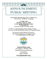 Public Meeting at Sander Head Start Center